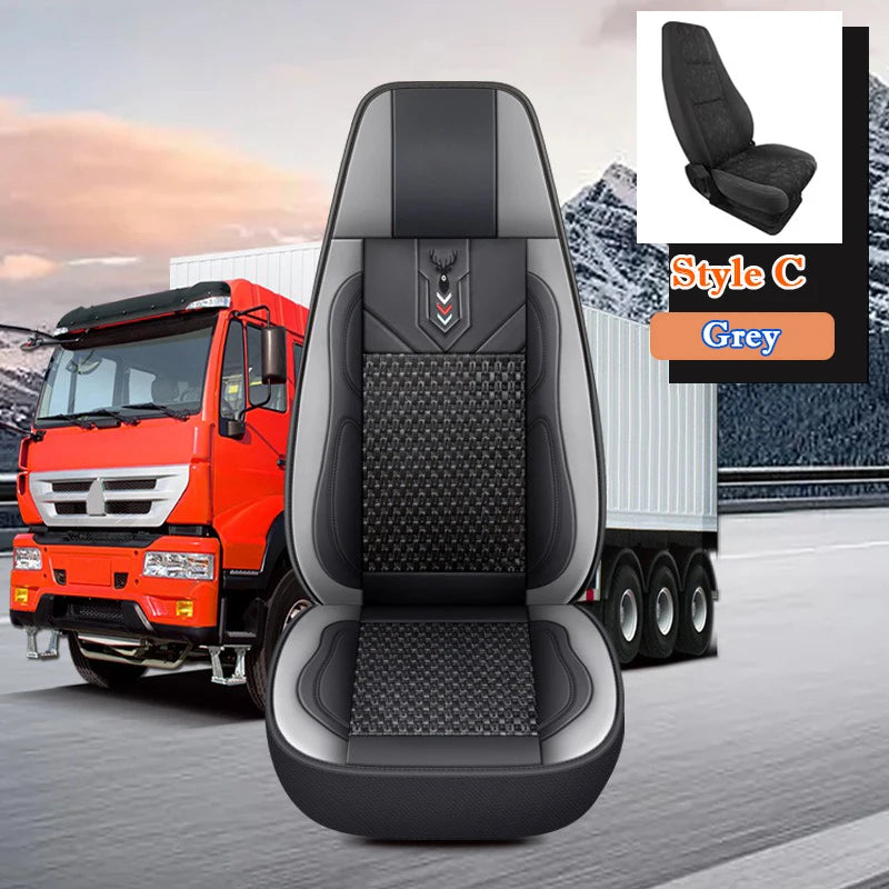 Truck Lorry Bus Big Auto Seat Cover Cushion Ice Silk Mat for KAMAZ SITRAK GAZ JAC SCANIA IVECO ISUZU Volvo MAN DAF Hino TATRA