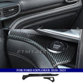 Car Accessories for Ford Explorer 2020 2021 2022 2023 ABS Carbon Fiber Interior Kit  Dashboard Console Decoration Cover Trim