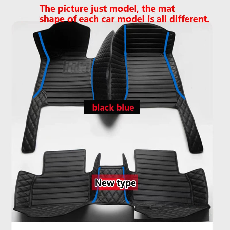Car Floor Mats For Audi A6 C6 4F 2004~2011 Carpet Luxury Leather Mat Durable Rug Auto Interior Parts Car Accessories