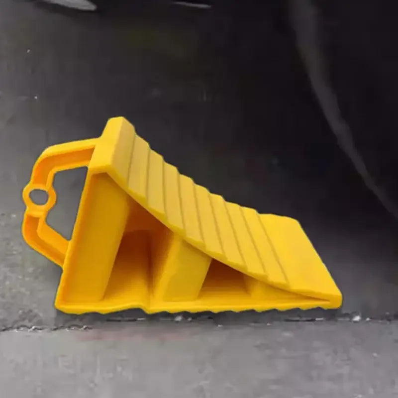 Portable Car Wheel Chock Anti Slip Tire Stop Block Heavy Duty Parking Wedge Truck Trailer RV Safety Portable Vehicle Accessory