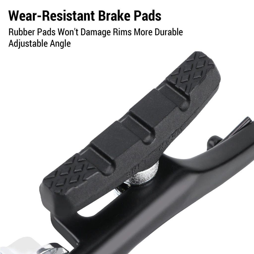 V Brake Set Bike Brakes High Clear V Brakes Mountain Bike Aluminium Alloy Brake Arms Stainless Steel Guides 110mm Length