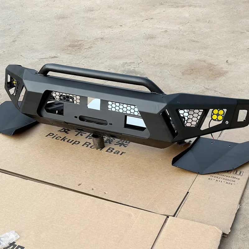 For Byd Shark Pickup Truck Front Modification Accessories Kit Anti-collision Bar, Pump Handle Front Bumper Front Face Guard Bar