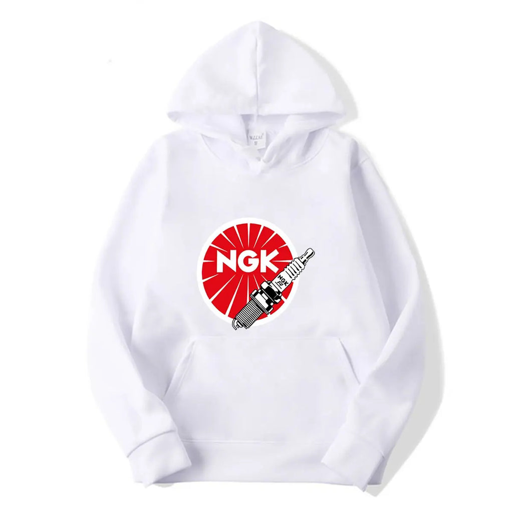 JDM Spark Plugs, NGK Racing hoodies sports fans plus size tops blacks men clothes