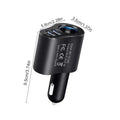 3 In1 USB Car Charger 12v/24v Car Splitter Adapter Fast double Charging Outlet Smart 80w Multifunctional Car Phone Charger
