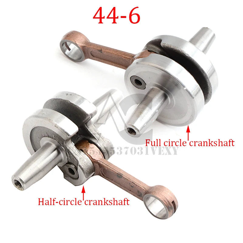 Motorcycle Parts 44-6 Crank for 2 Stroke 49cc Pocket Bike Scooter Engine Crankshaft Parts Mini Dirt Bike ATV Quad Bike