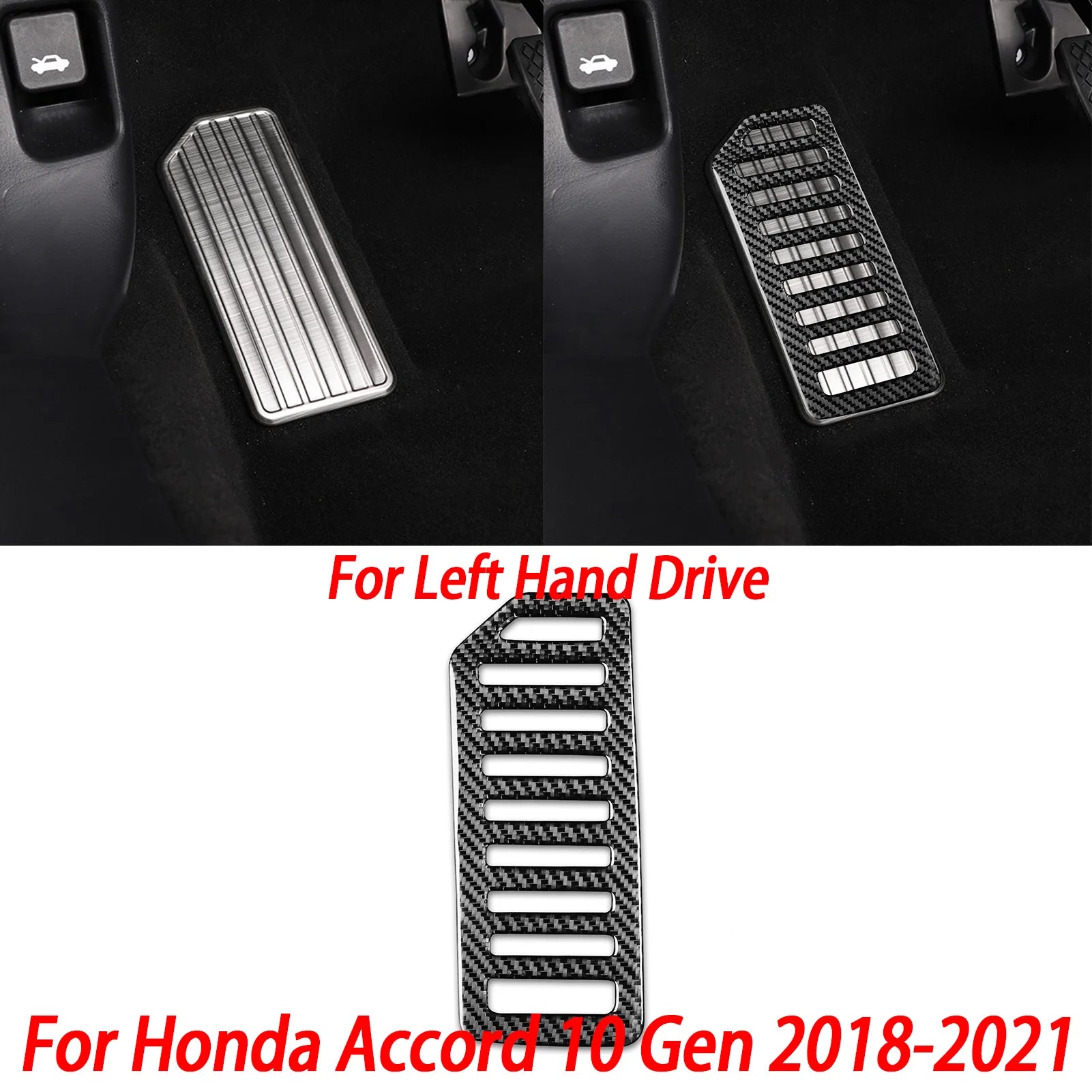 Interior Accessories Steering Wheel Central Armrest Panel Cup Holder For Honda Accord 10th Gen 2008—2021 Carbon Fiber Sticker