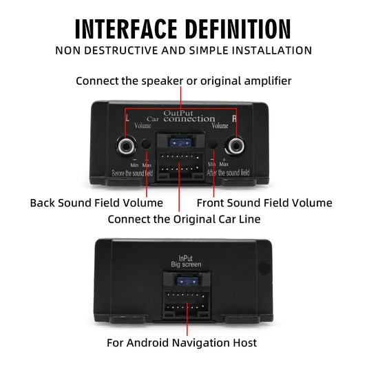 AD Car Audio Processor DSP Power Amplifier Car Audio Android Large Screen Dedicated Amplified Car Woofer Car Intelligent Sound