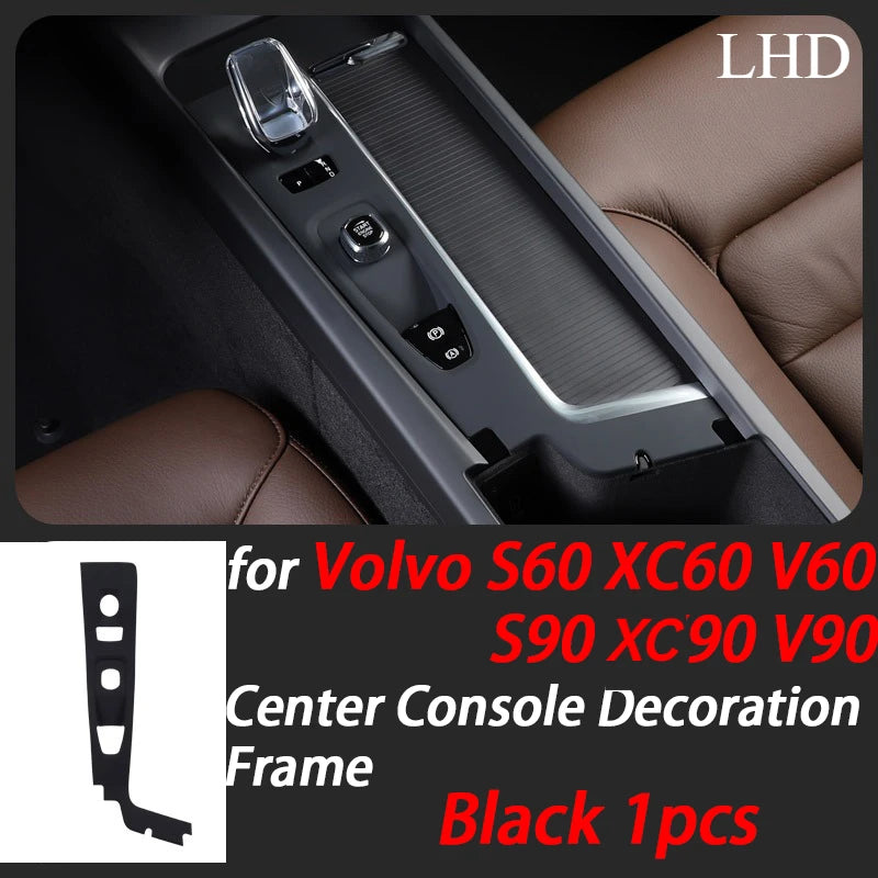 Car Center Console Decoration Frame Cover Gear Shift Panel Trim for Volvo S90 XC60 XC90 S60 V60 V90 Interior Accessories LHD