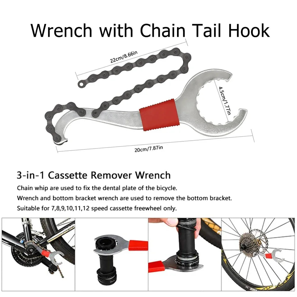 Bicycle Repair Tool Kits Chain Breaker Crank Puller Outdoor Cycling Pedal Remover Puller Bicycle Tools MTB Bicycle Accessories