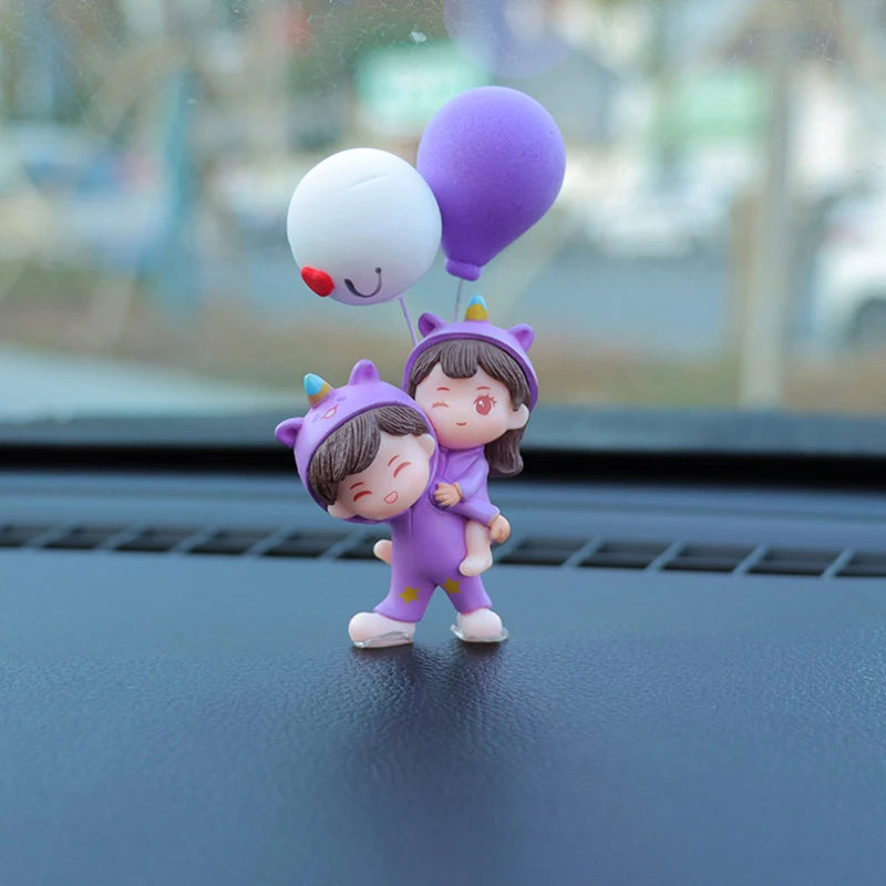 Cute Creative Cartoon Car Decoration Ornaments Auto Center Console Car Interior Accessories