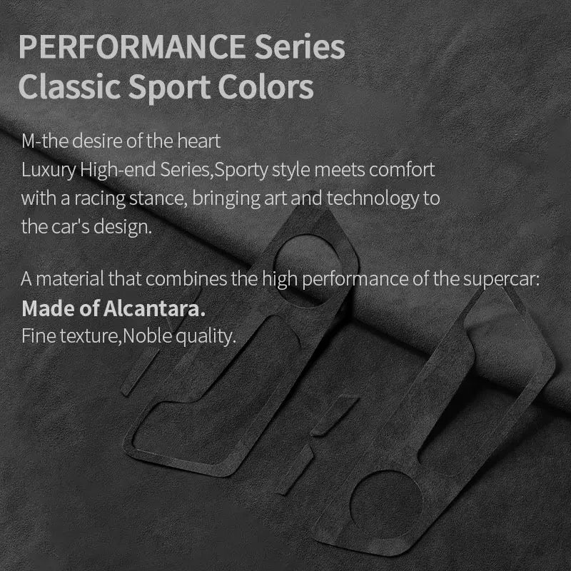 For Audi C8 A6 A7 S6 S7 (2019-2025) Made of Alcantara Seat Adjustment Buttons Panel Trim Sticker Car Interior Tuning Accessory