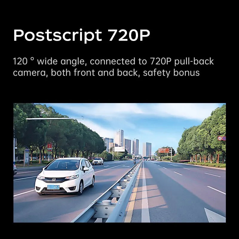 Dahua S6 Dash cam Front And Rear Dual Lens Touch Screen WiFi APP Control Build-in GPS Loop Recording For Car DVD Dashcam