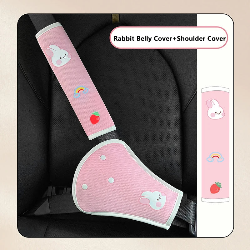 Interior Car Accessory for Enhanced Safety - Universal Adjustable Seat Belt Cover for Kids & Adults