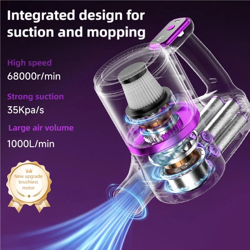 Car Vacuum Cleaner Portable Small Vacuum Cleaner For Multi Purpose Vehicles Small Household Pump Handheld Car Vacuum Cleaner