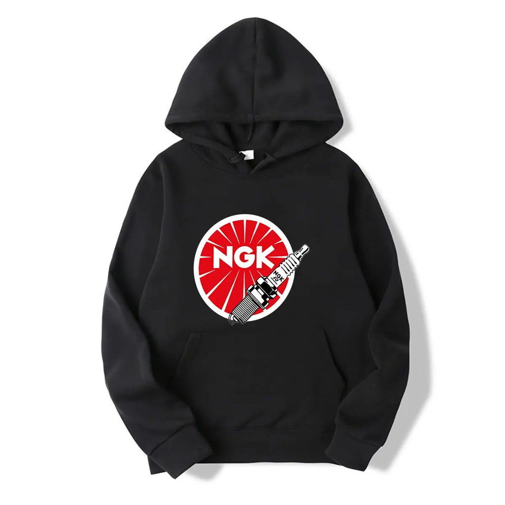 JDM Spark Plugs, NGK Racing hoodies sports fans plus size tops blacks men clothes