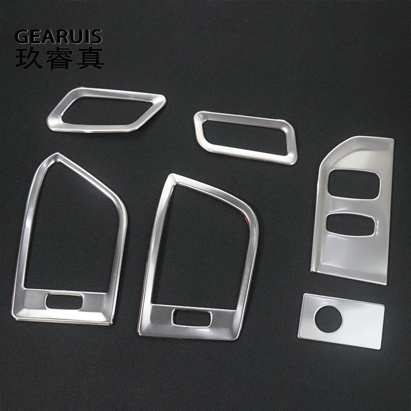 Para Volvo XC60 2009-2017, accesorios interiores de automóvil, consola central, tablero de instrumentos, salida de aire, llave del automóvil, panel de arranque, moldura, cubierta adhesiva