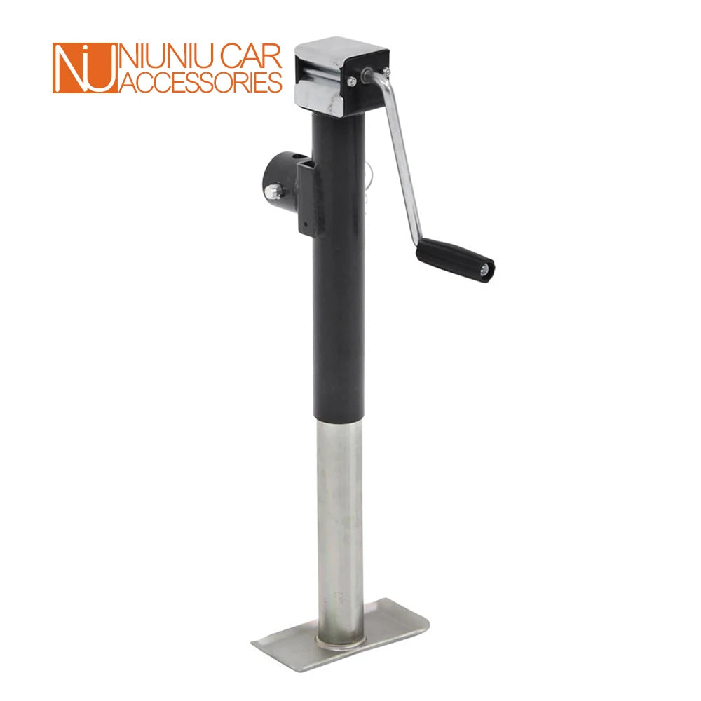 Trailer Side Wind Jack 5000lbs X 15 Inch Lift Round Pipe Mount Swivel Stabilizer Leg  RV Parts Camper Caravan Accessories