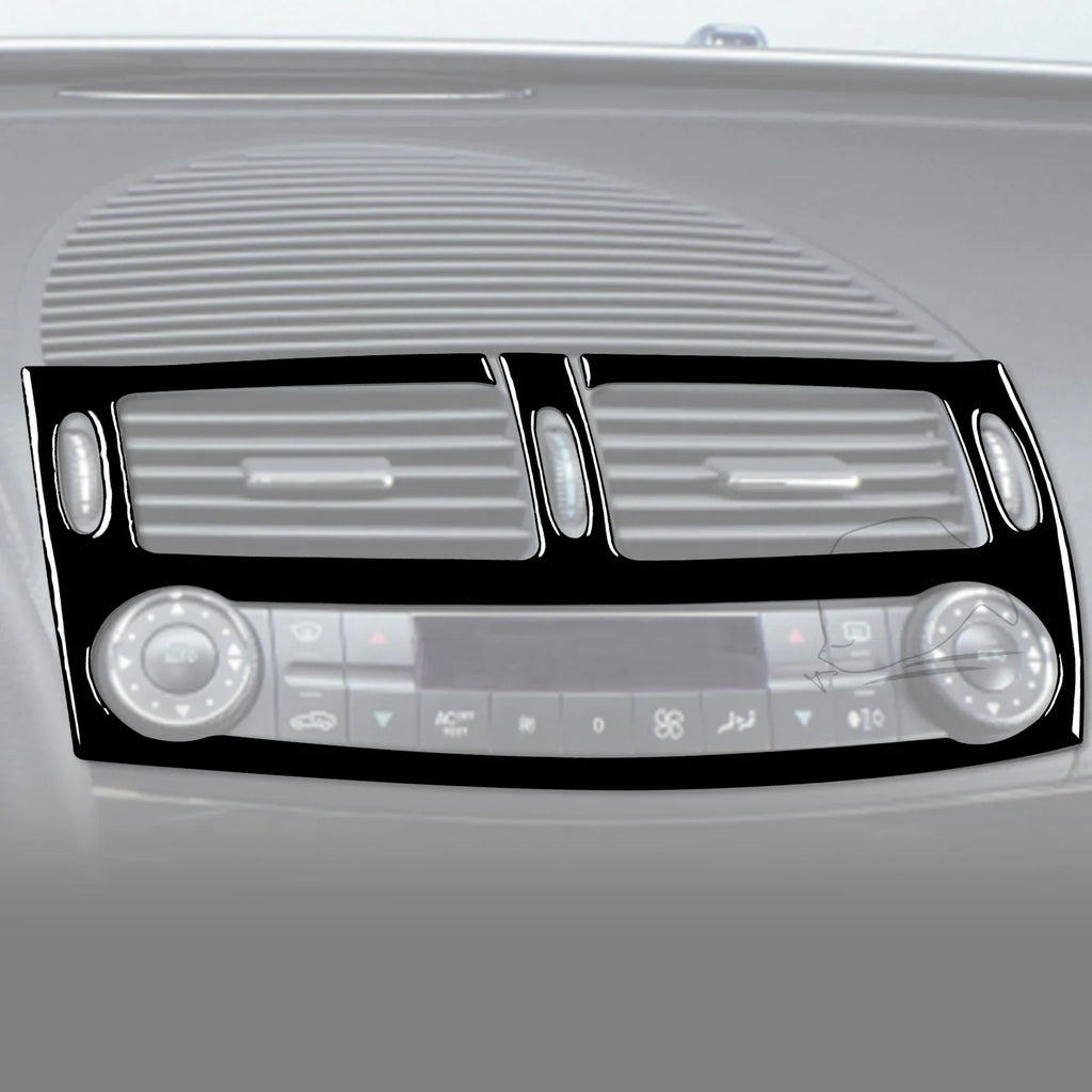 For Mercedes W211 E Class Accessories Interior 2003-2009 Co-pilot Storage  Speedometer Headlight Dashboard Stickers Piano Black