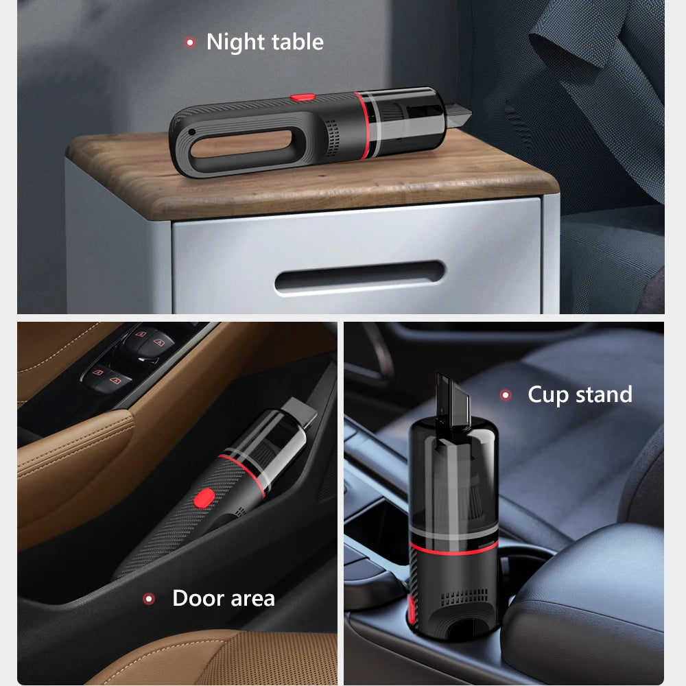Carsun Cordless Handheld Vacuum – Quiet Strong Suction, Portable 2-in-1 Helper for Car & Home Cleaning