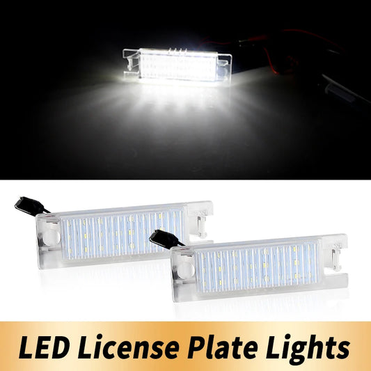 LED License Plate Light For Opel Vectra C Astra J H Zafira B Insignia Corsa C D Meriva A Tigra B 2Pcs Canbus Number Plate Lamp