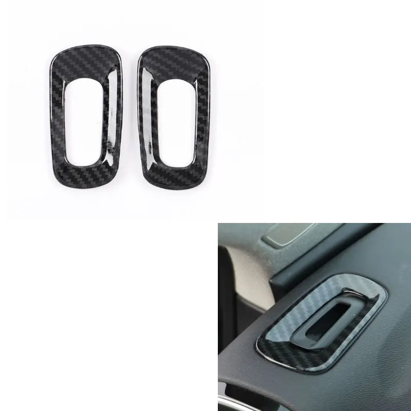 For Volvo XC40 C40 car interior decoration with ABS car accessories, carbon fiber texture, black gloss