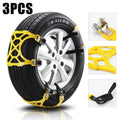 NEW 3pcs Car Snow Tire Chains Mud Tyre Wheels Thick Anti-Skid Belt For Car/SUV/Truck Portable Easy to Mount Emergency Traction