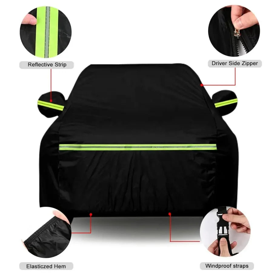 General pickup truck cover large pickup truck cover sunscreen rainproof dustproof car cover full cover