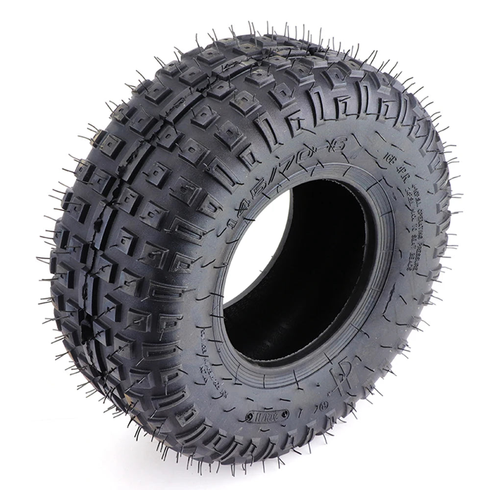 145/70-6 Tubeless Tire 6 Inch ATV Tyre for Four Wheel Vehicle 50cc 70cc 110cc Small ATV Front or Rear Wheels