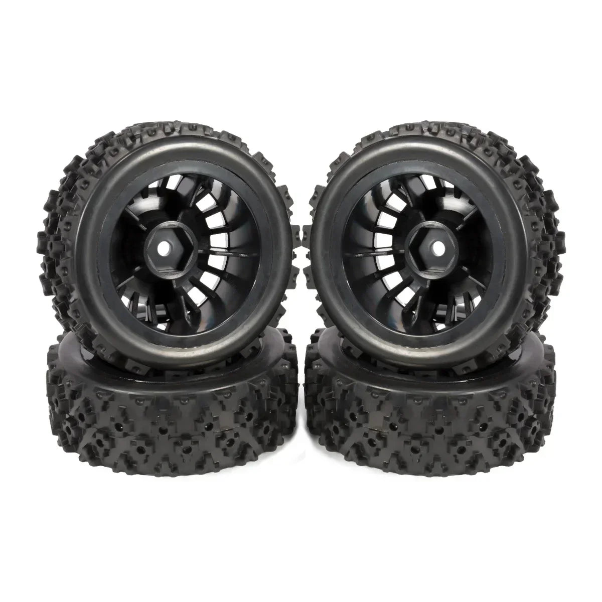 4Pcs RC Racing Car Glued Rubber Tires On Road Tyre Wheel for Tamiya TT02 TT-01 XV01 TA06 DF-03 PTG-2 WR8 Upgrades Parts