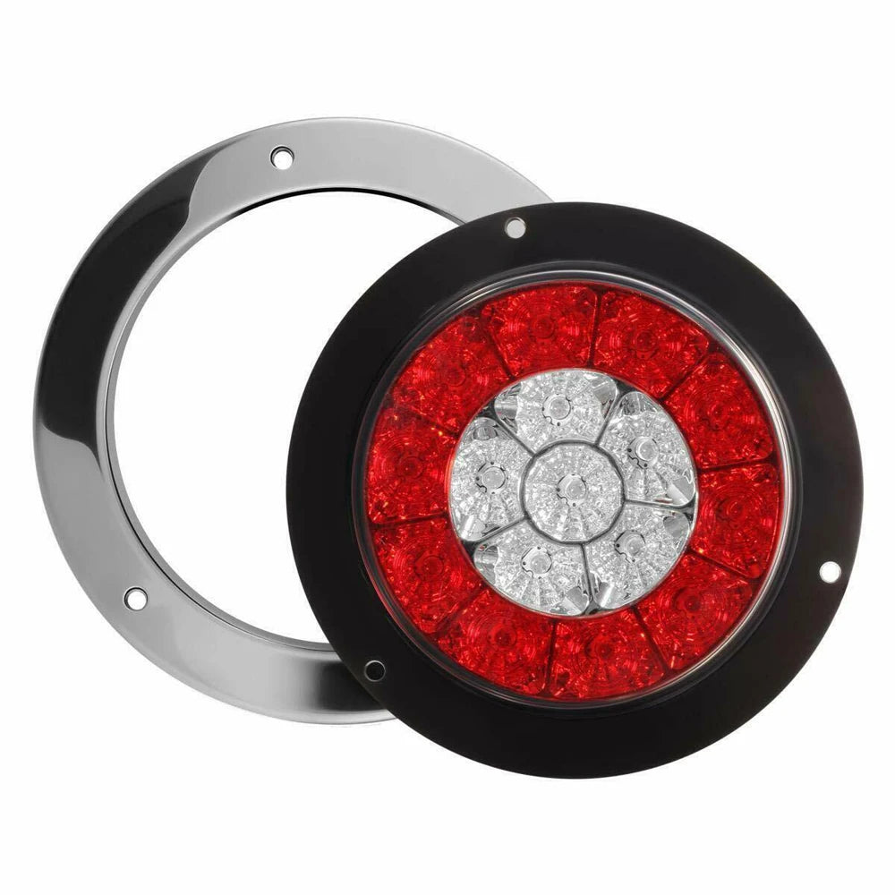 4 x LED Round Tail Lights 12V Fit for cars, trucks, trailers, semi-trailers, boats, flatbeds, buses trucks vans RVs campers etc