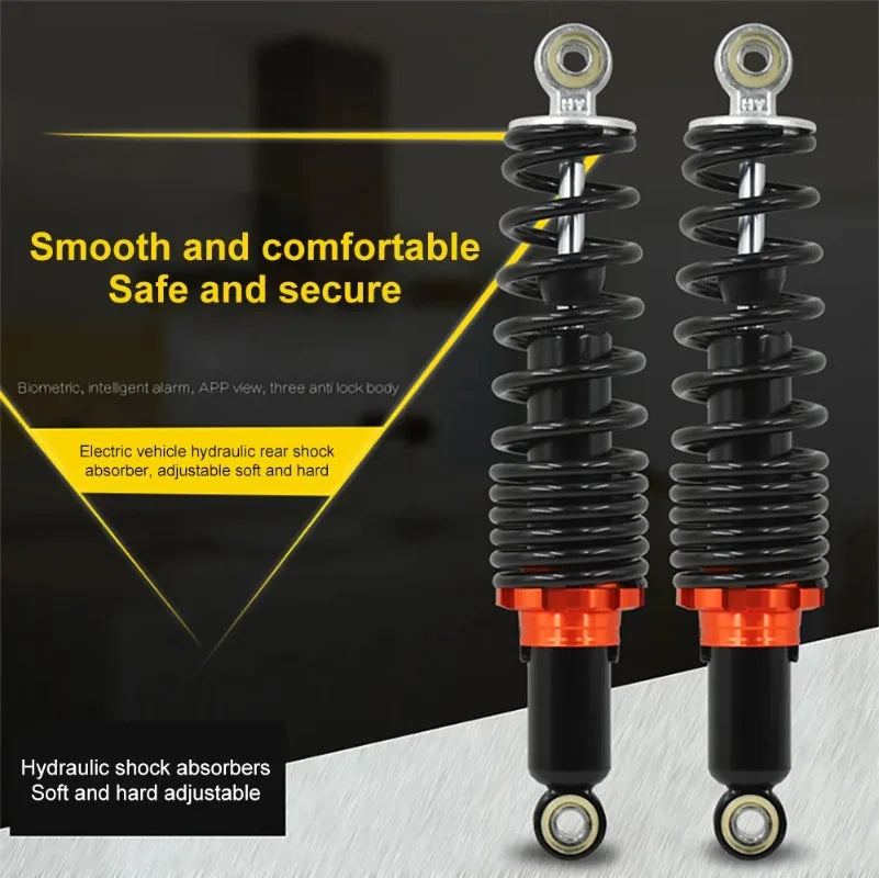 2PCS Electric vehicle shock absorber, suitable for 27/29/31cm bicycles and electric vehicles, rear shock absorber spring