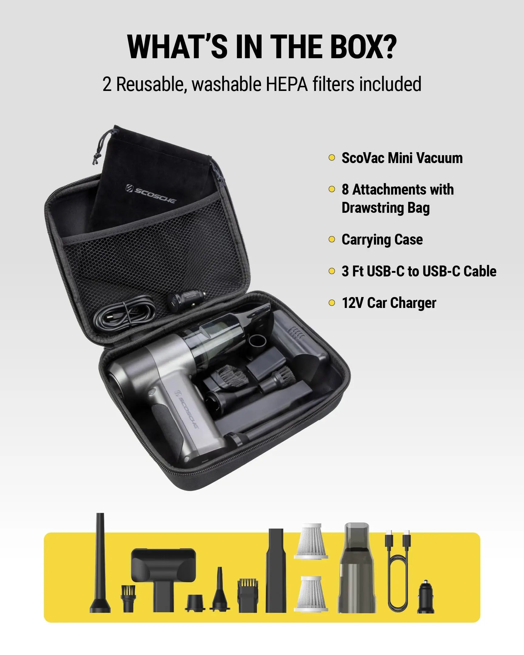 Portable Small Vacuum Cleaner For Multi Purpose Vehicles Small Household Pump Handheld Car Vacuum Cleaner