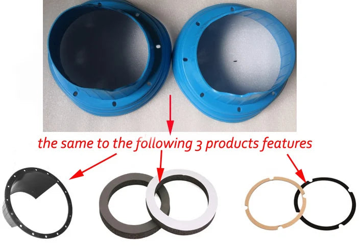 Car Accessories  Front  Rear Door Stereo Bass Speaker Horn Wire Mat Adapter Plugs Socket 6.5" inch FOR ford focus mk2 2005-2011