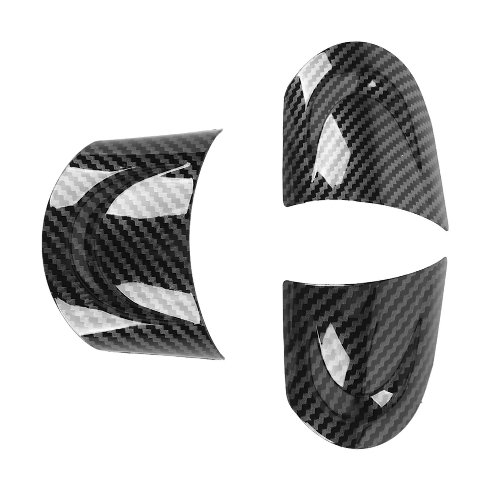 Car Steering Wheel Cover Trim Accessory Carbon Fiber Style Replacement for Clubvan Crossover Cooper Car Accessories