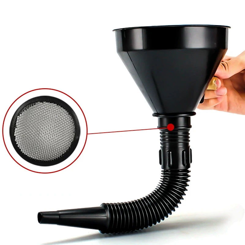 Universal Telescopic Car Refueling Funnel Engine Oil Filter Transfer Funnels Foldable Portable Funnels Accessories