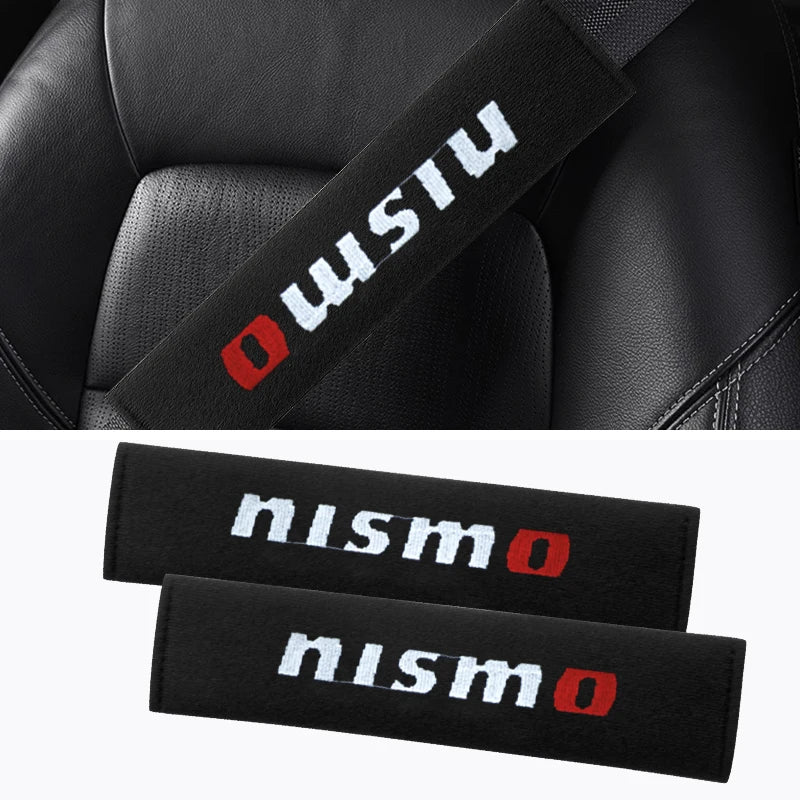Car Interior Accessories Auto Seat Belt Cover Shoulder Pads for Nismo Nissan Juke Tiida Teana GTR 350Z 370Z 240SX Fairlady