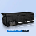 Large Capacity Waterproof Oxford Car Trunk Organizer - Foldable Storage Bag with Handles for Fishing & Camping Gear