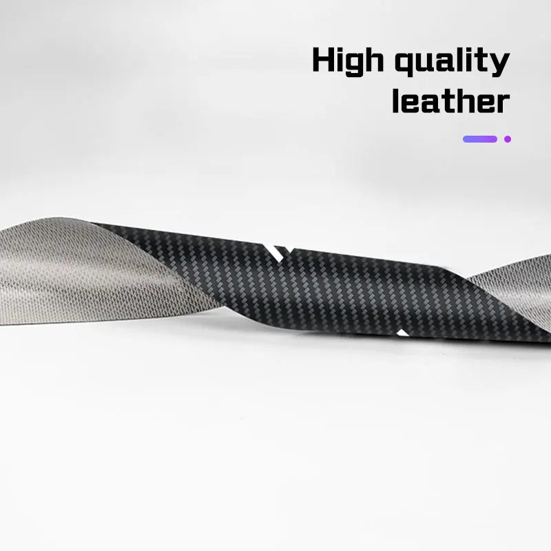 Car Door Sill Sticker Accessories for KIA RIO K2 K3 K5 GTline Sportege Picanto Optima Soul Carbon Fiber Leather Protector Film
