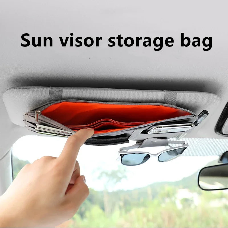 Organizador de visera para coche, soporte para gafas de sol, accesorios para visera de camión, organizador interior de visera para camión, accesorios para coche
