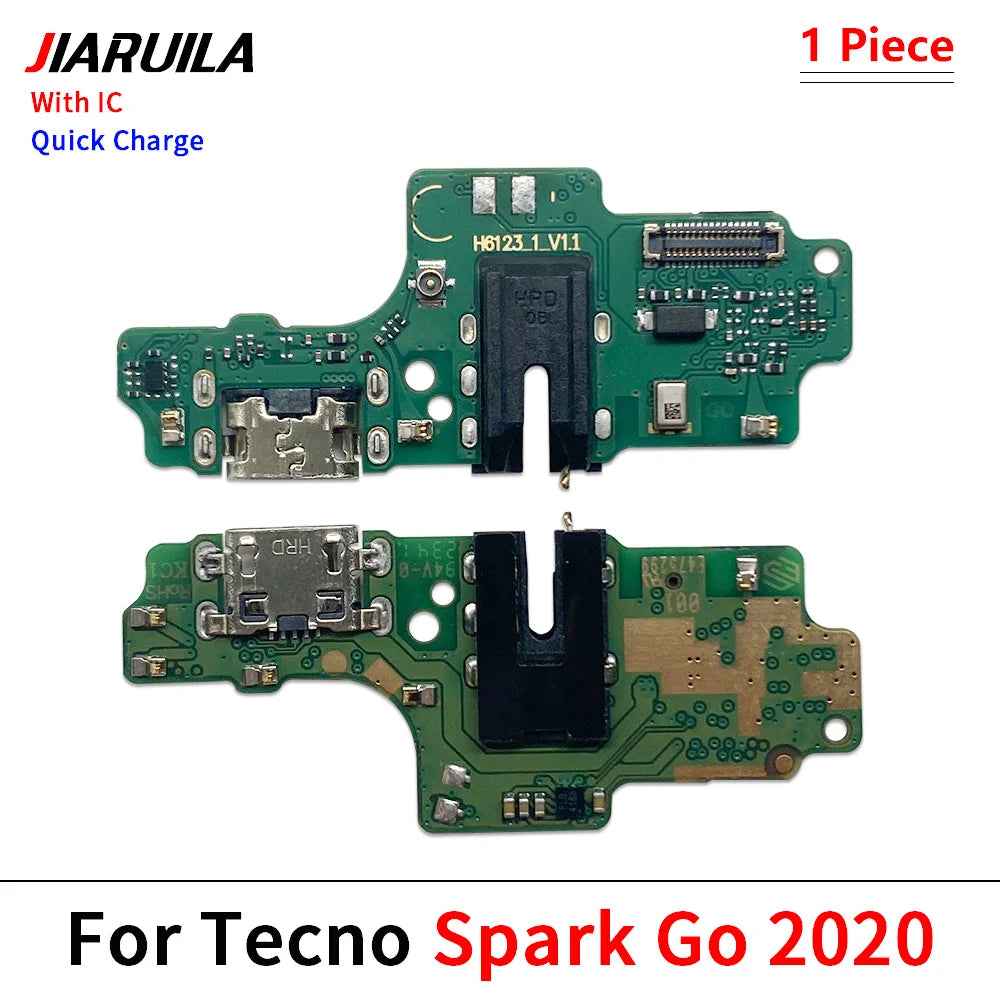 10 piezas, puerto de carga USB, base de carga, conector de cargador, cable flexible para Tecno Spark Go 2020, 2021, 2022, 2023 y 2024