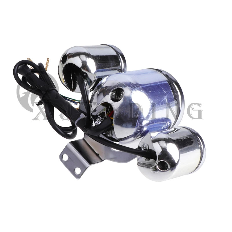 Motorcycle 3 instrument assembly speedometer gear headlight turn For Electric Scooter ATV Go kart Buggy Quad Dirt Bike parts
