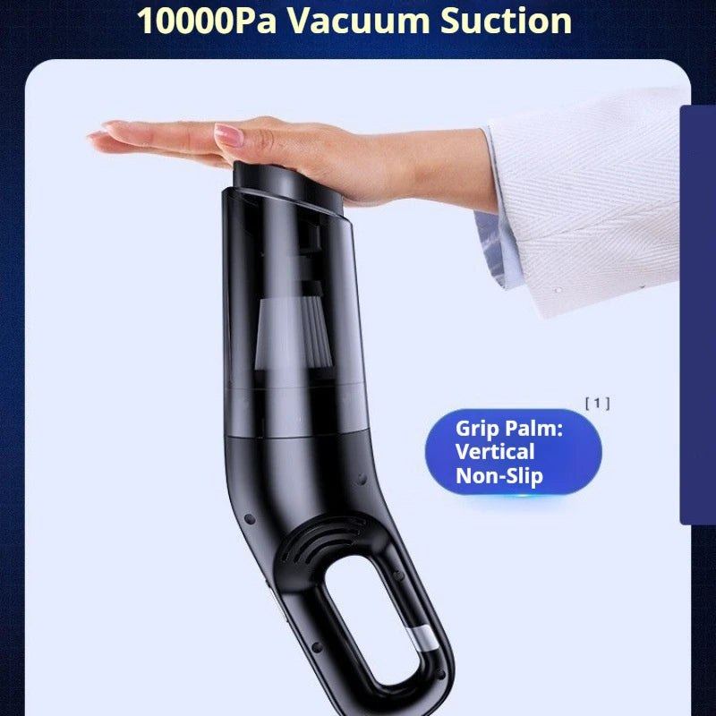 Handheld Car Vacuum Cleaner Wireless Powerful Suction Water Absorbing Long Battery Life Car And Home Dual Use For Auto Interiors