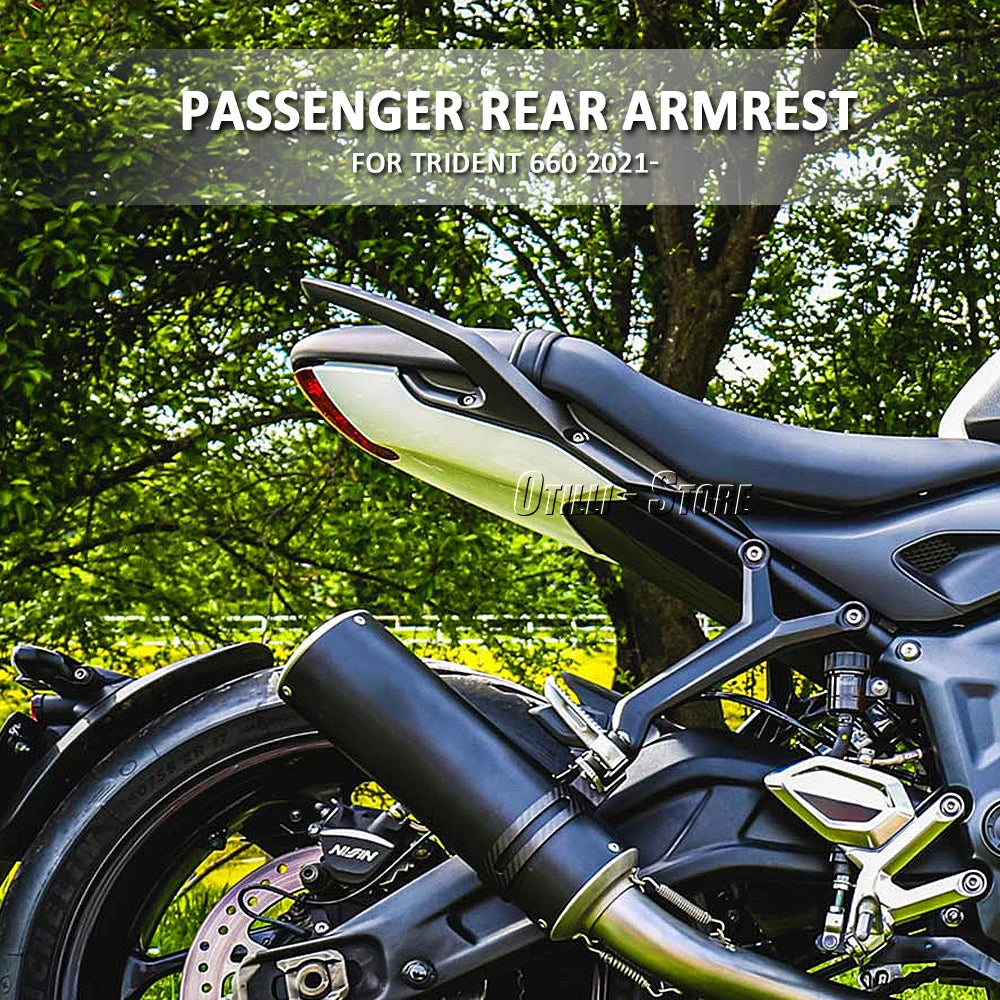 Trident 660 Motorcycle Accessories Aluminum Rear Armrest Kit Pillion Passenger Handle Arm Rests For TRIDENT 660 2021-2023 2022