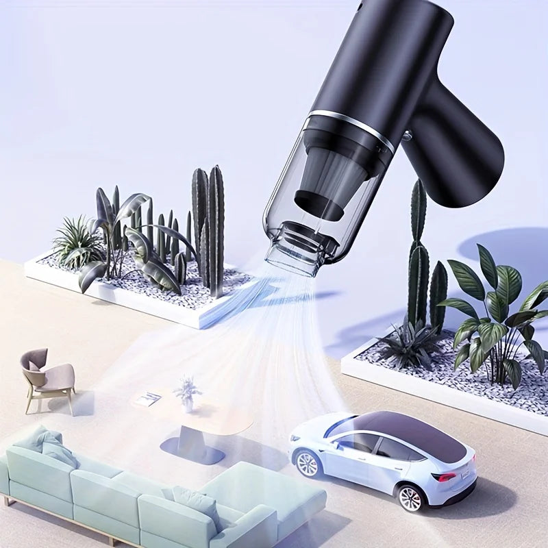 1 Handheld Vacuum Cleaner, Household Appliances, Car Vacuum Cleaner, Vacuum and Blow Two-In-One, Portable Strong Suction Cleaner