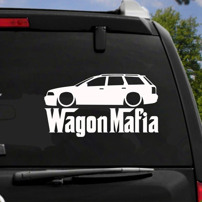 HZX1319 wagon mafia car sticker funny Vinyl Decals Motorcycle Accessories Stickers