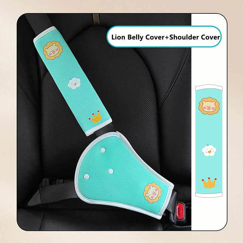 Interior Car Accessory for Enhanced Safety - Universal Adjustable Seat Belt Cover for Kids & Adults