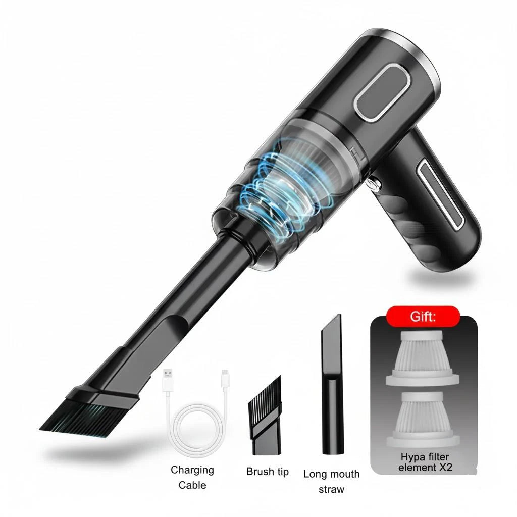 Wireless Portable Handheld Car Vacuum Cleaner Rechargeable USB Large Suction Mini Blower for Car Household Use