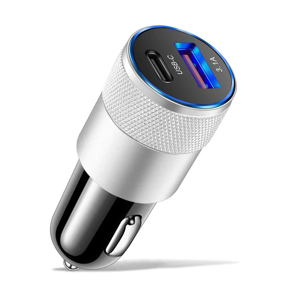 1pcs 65W USB Car Charger  Quick Charge 3.0 Type C  Fast   Charging Phone Adapter  Quick Chargers Automobile Parts