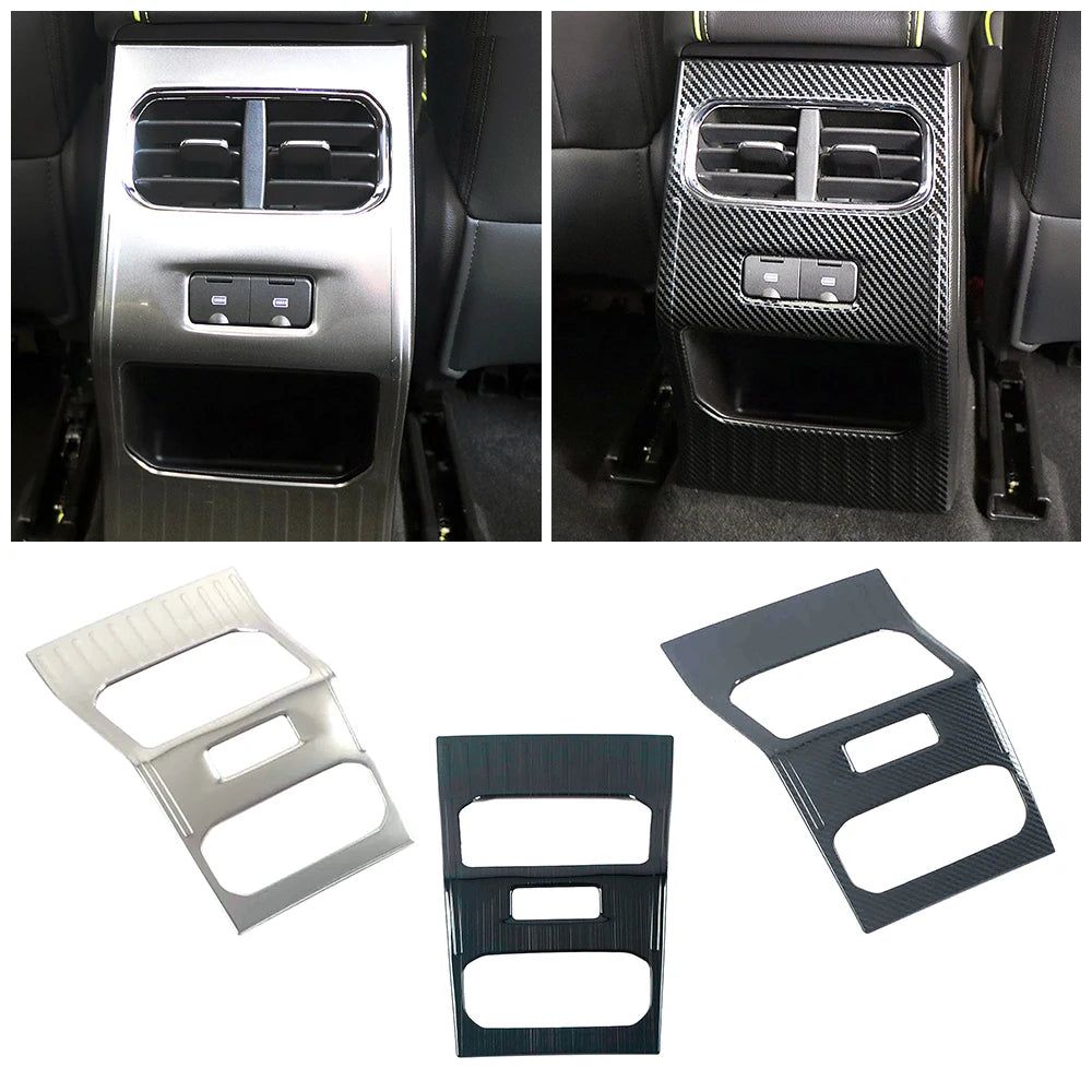 Interior Accessories For Haval Jolion 2021-2024 Center Console Armrest Box Rear Decorate Panel Cover Trim Color Modify Anti Kick