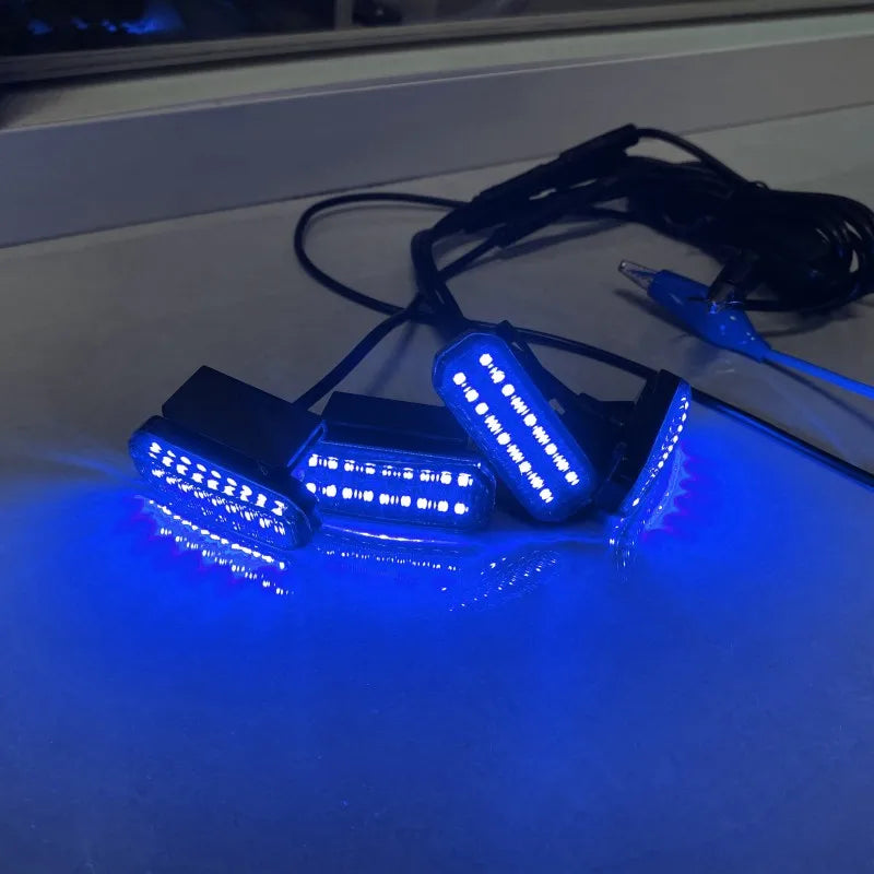 LED Front Grille Light For Pickup Offroad Suv Car Daytime Running Light Wheel Eyebrow Lamp 12V